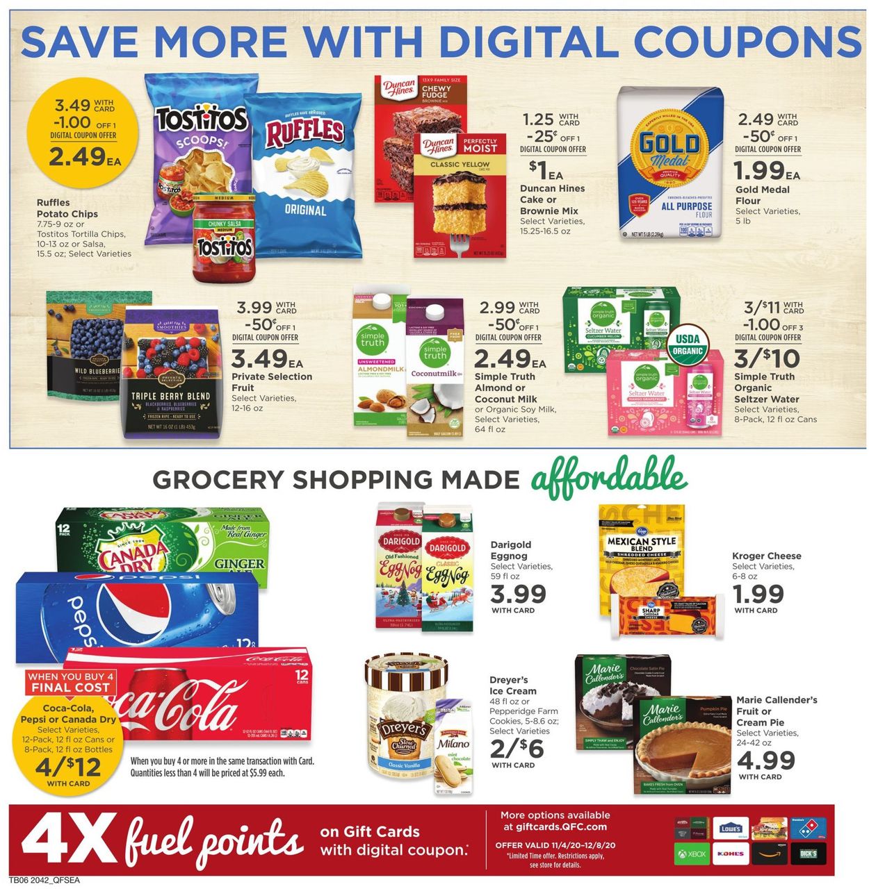 Catalogue QFC Thanksgiving ad 2020 from 11/18/2020