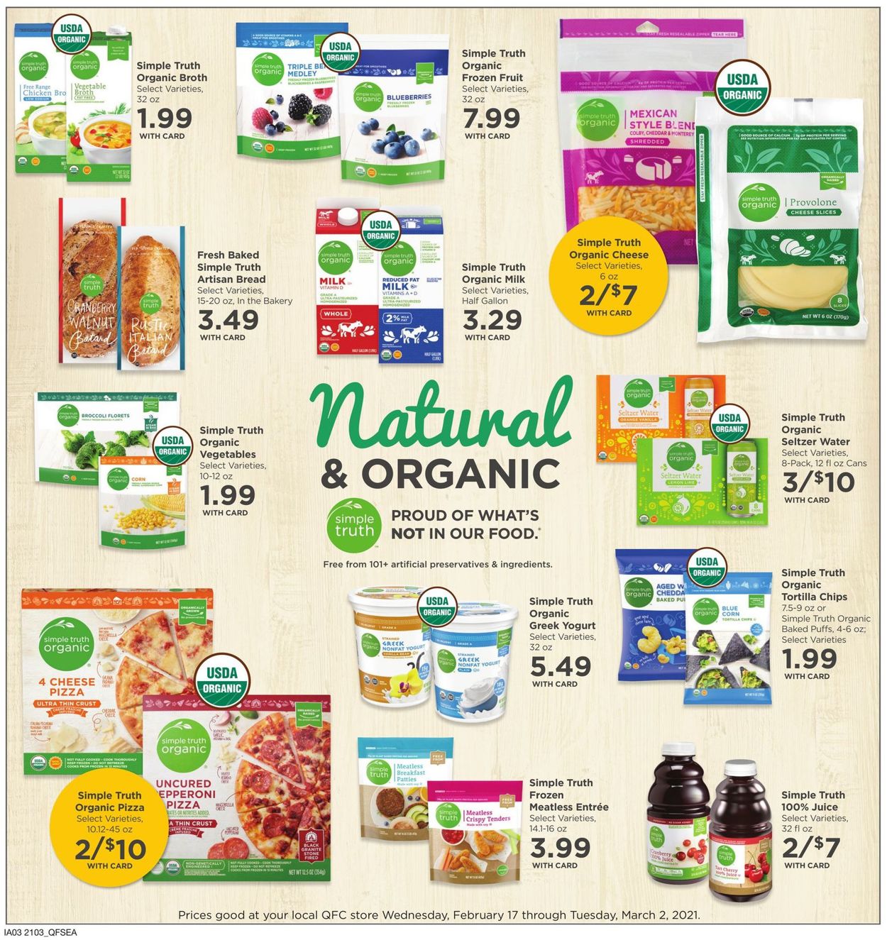 Catalogue QFC from 02/24/2021