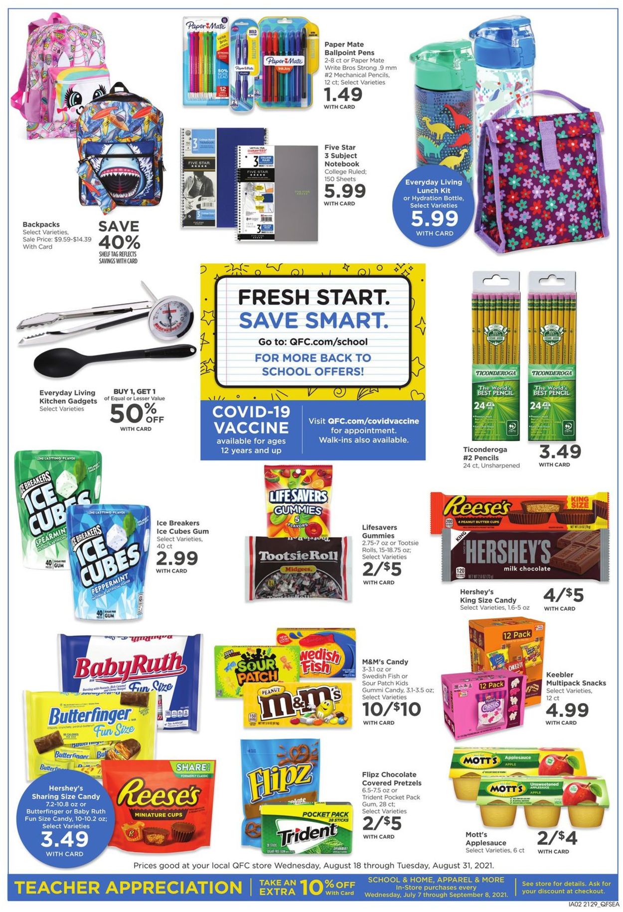 Catalogue QFC from 08/25/2021