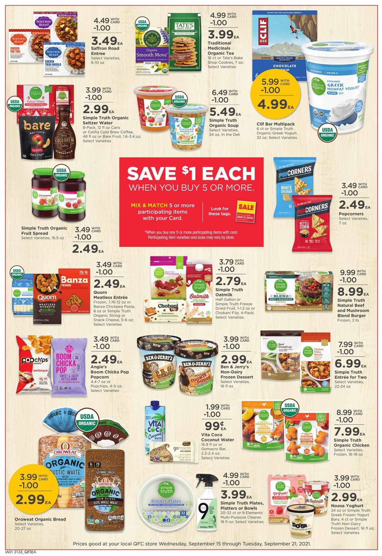 Catalogue QFC from 09/15/2021