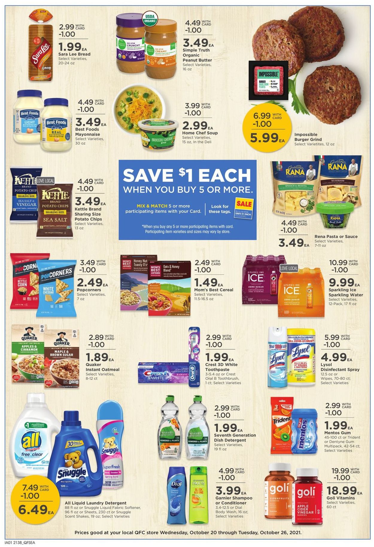 Catalogue QFC from 10/20/2021