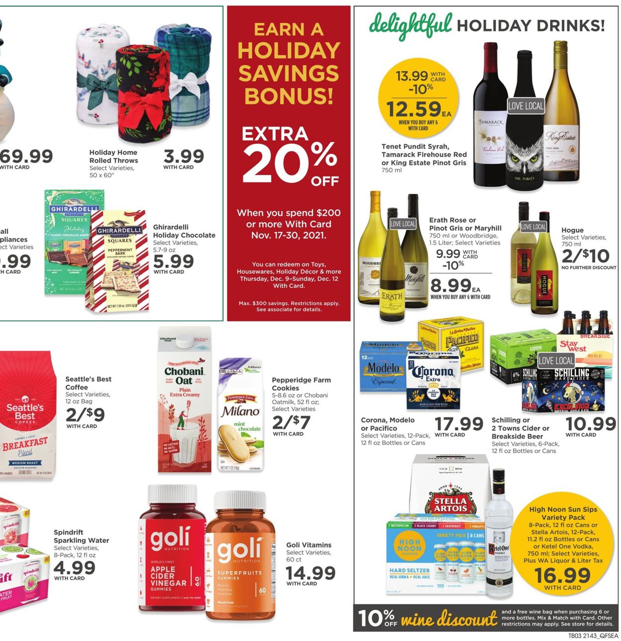 Catalogue QFC BLACK FRIDAY 2021 from 11/26/2021