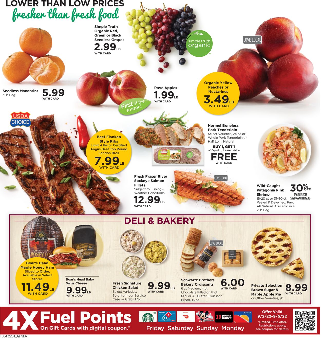 Catalogue QFC from 08/31/2022