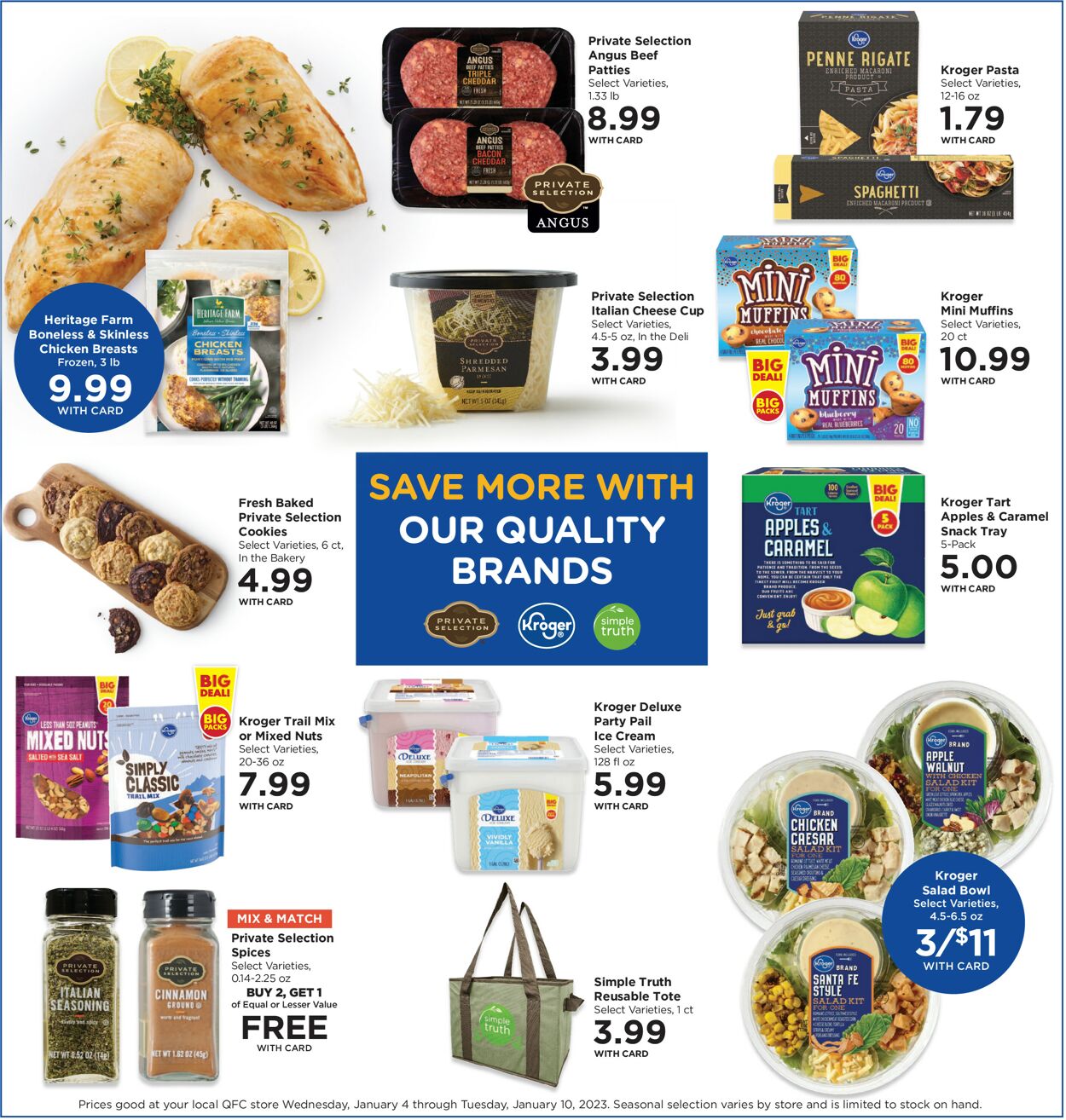 Catalogue QFC from 01/04/2023