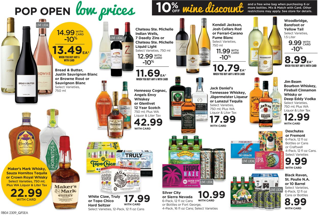 Catalogue QFC from 03/29/2023