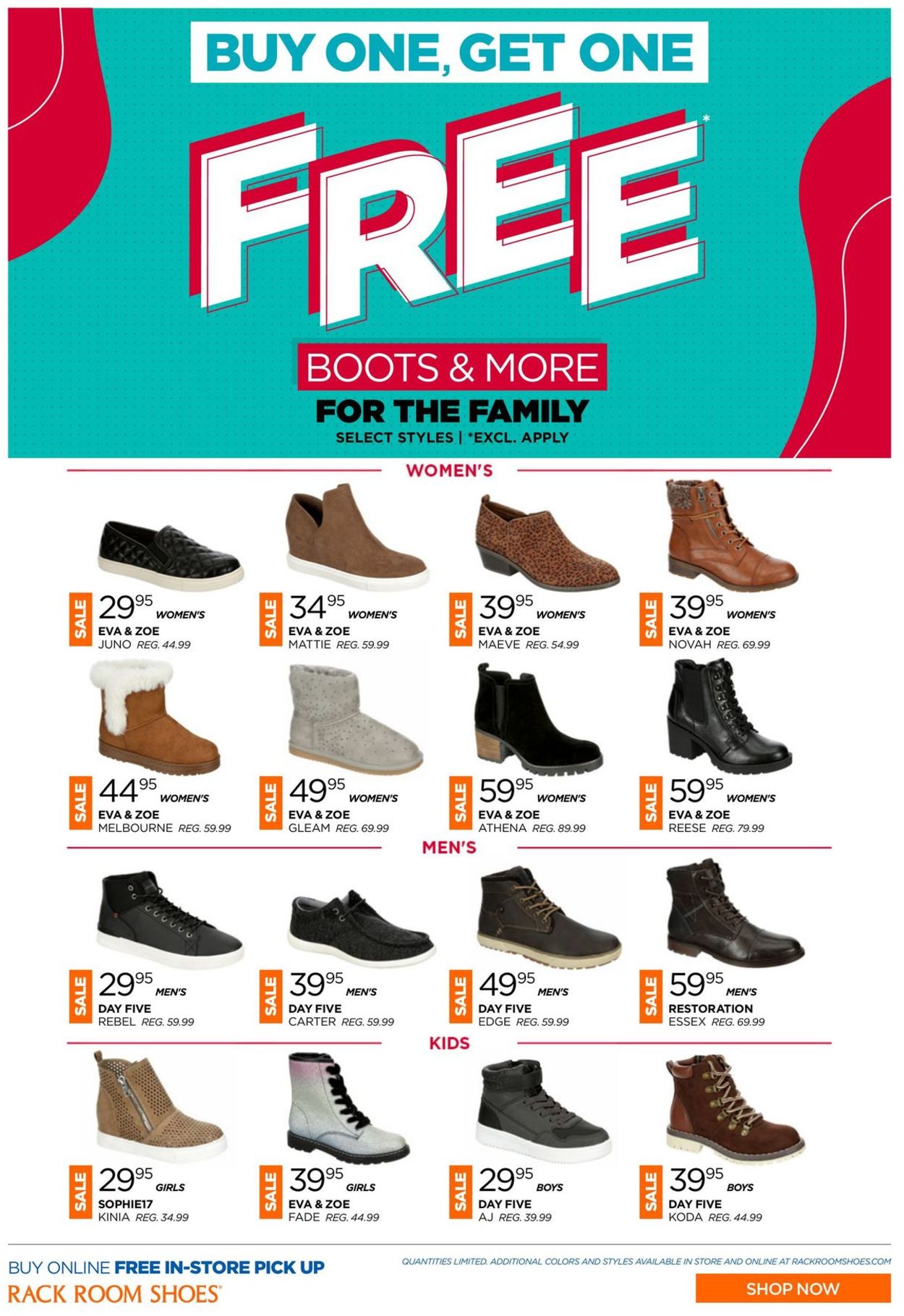 Catalogue Rack Room Shoes Black Friday 2020 from 11/22/2020