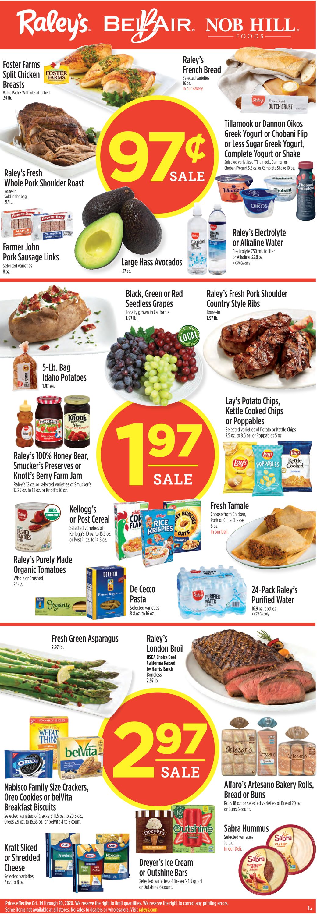Catalogue Raley's from 10/14/2020