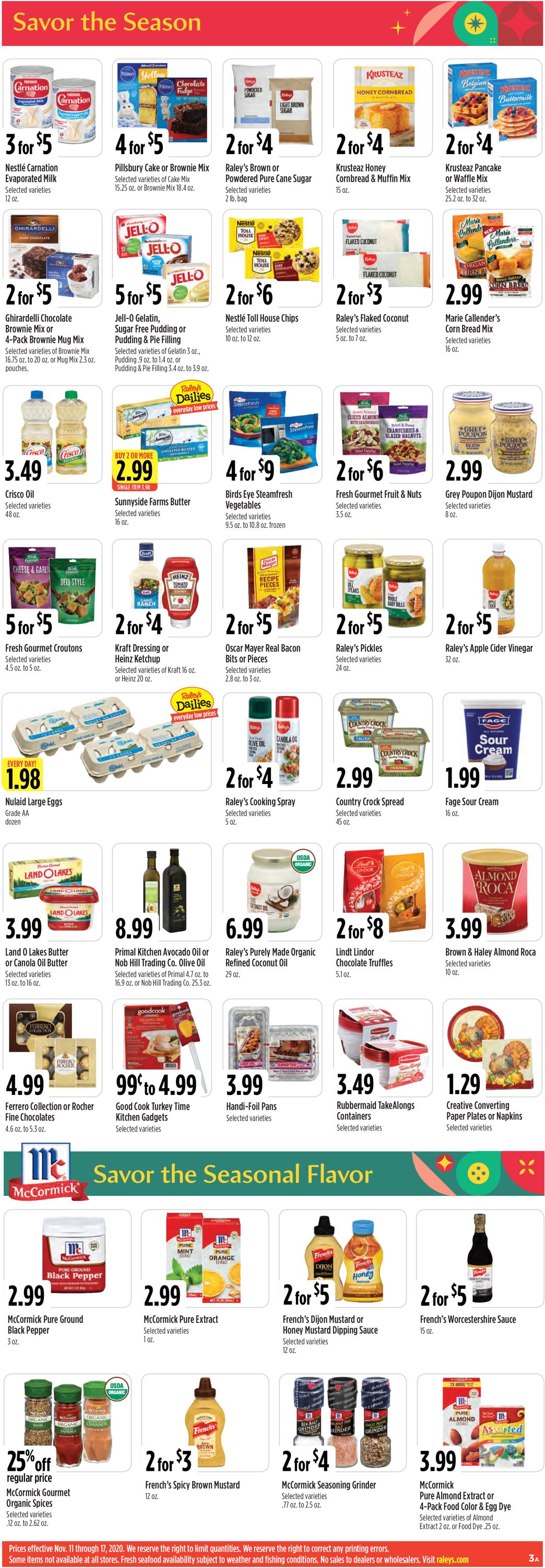 Catalogue Raley's from 11/11/2020