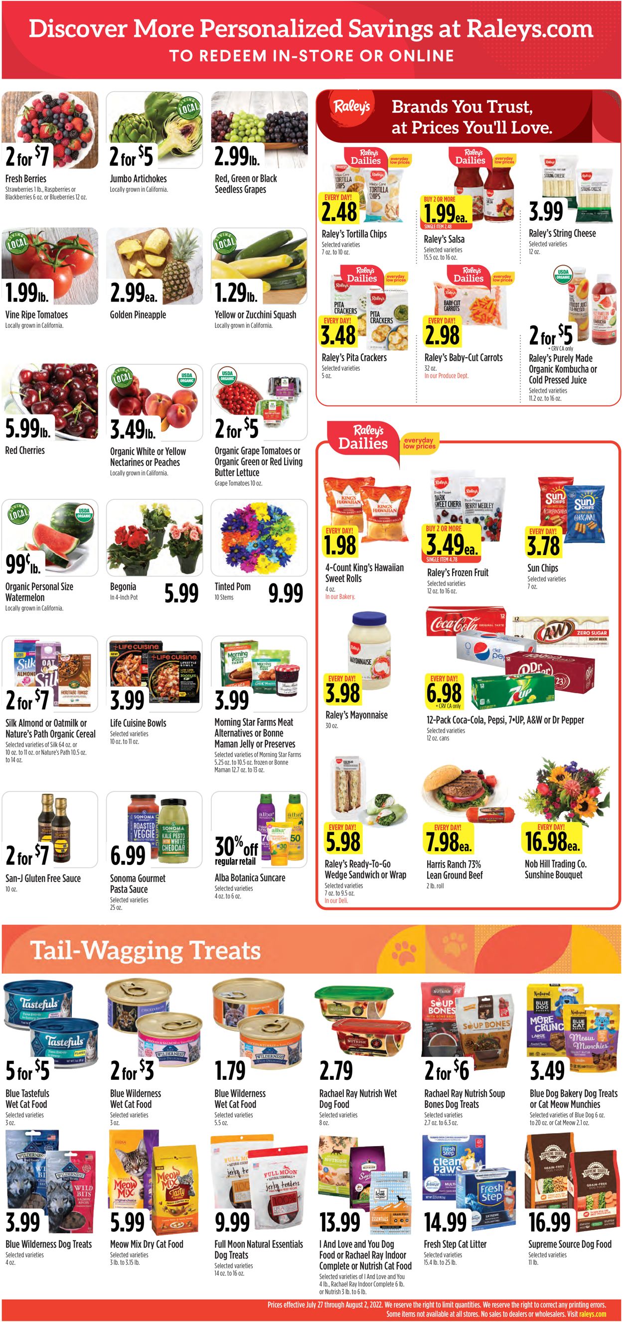 Catalogue Raley's from 07/27/2022
