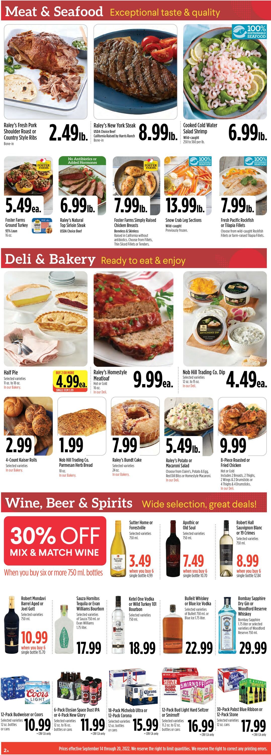 Catalogue Raley's from 09/14/2022