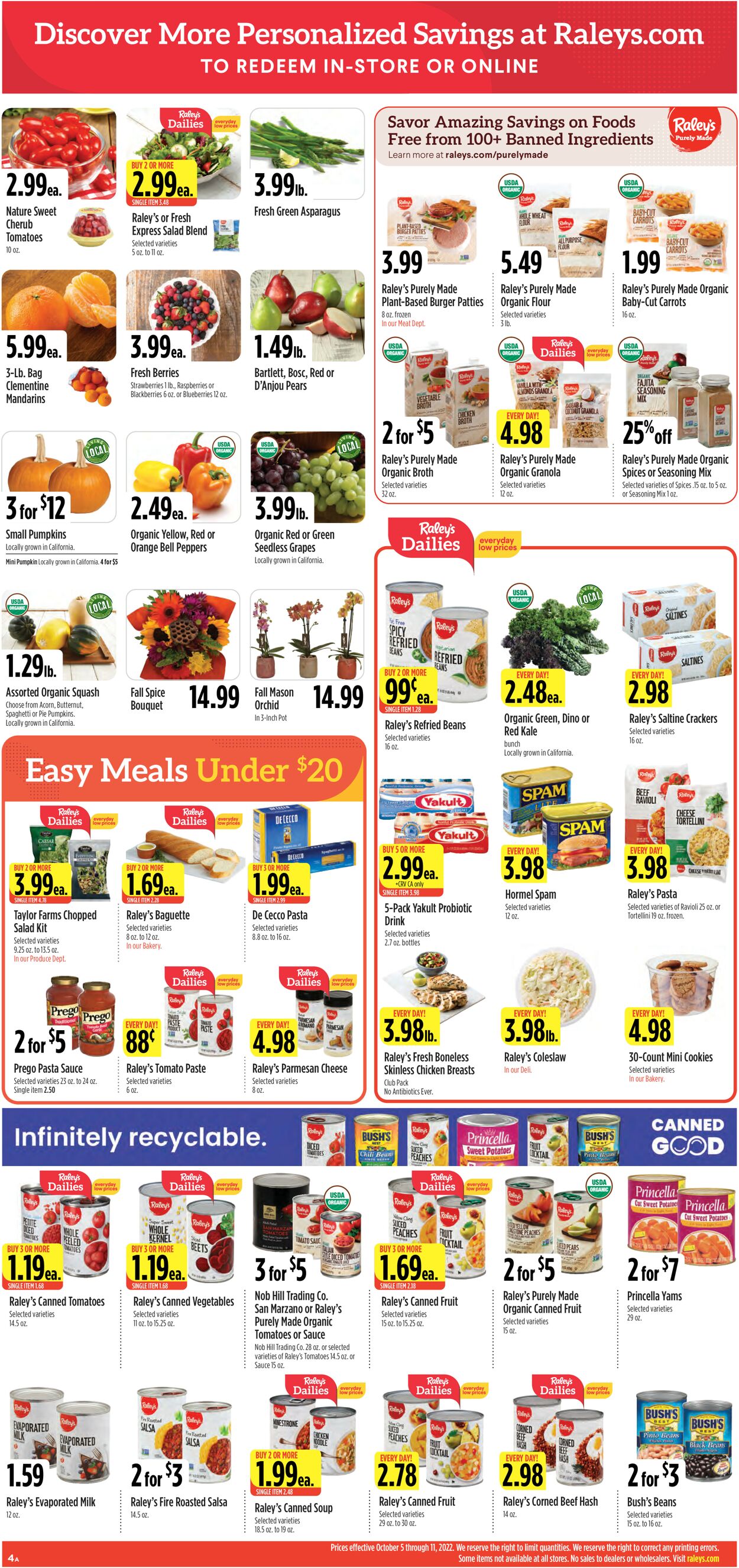Catalogue Raley's from 10/05/2022