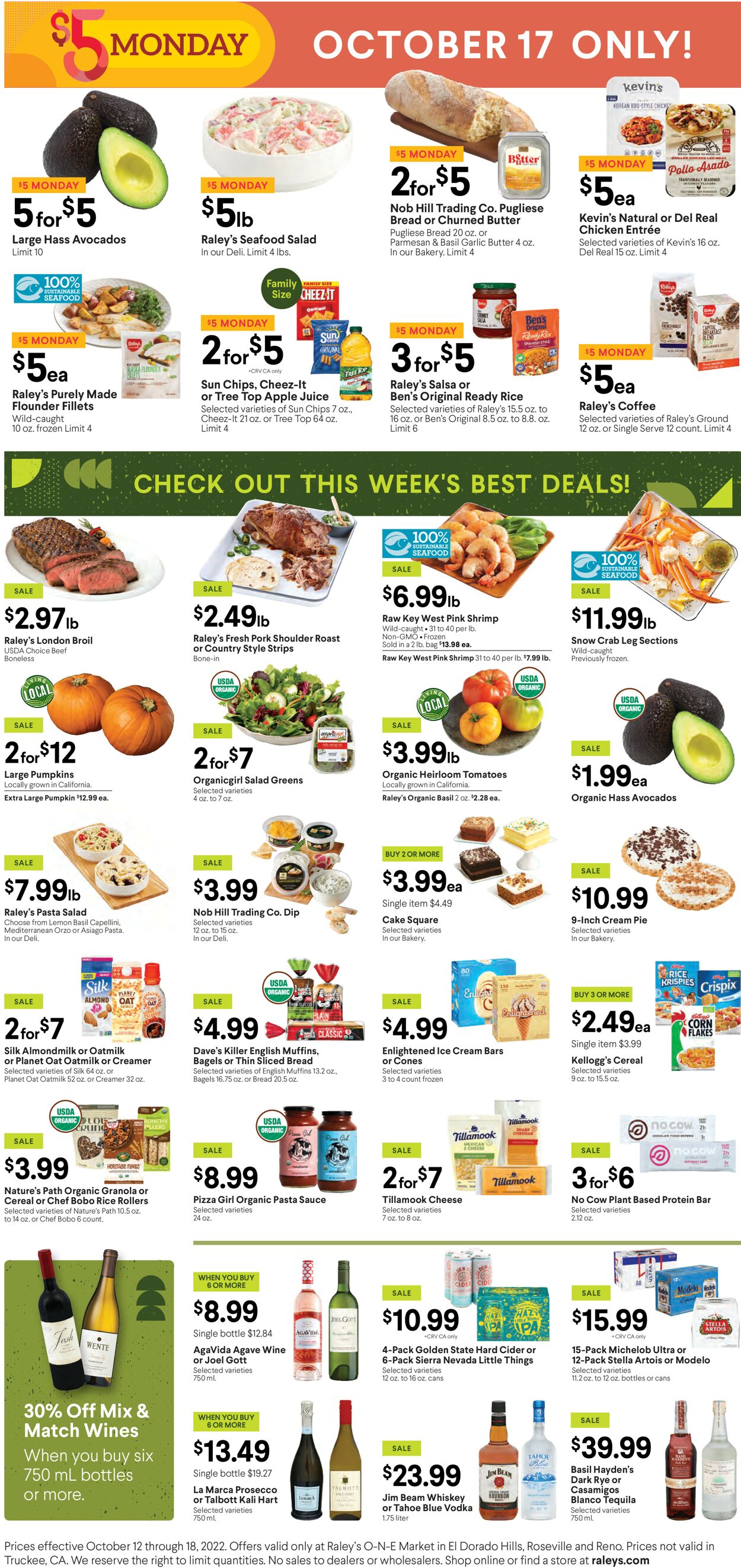 Catalogue Raley's from 10/12/2022