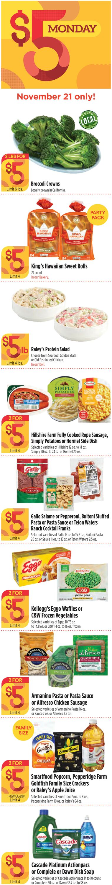 Catalogue Raley's from 11/16/2022
