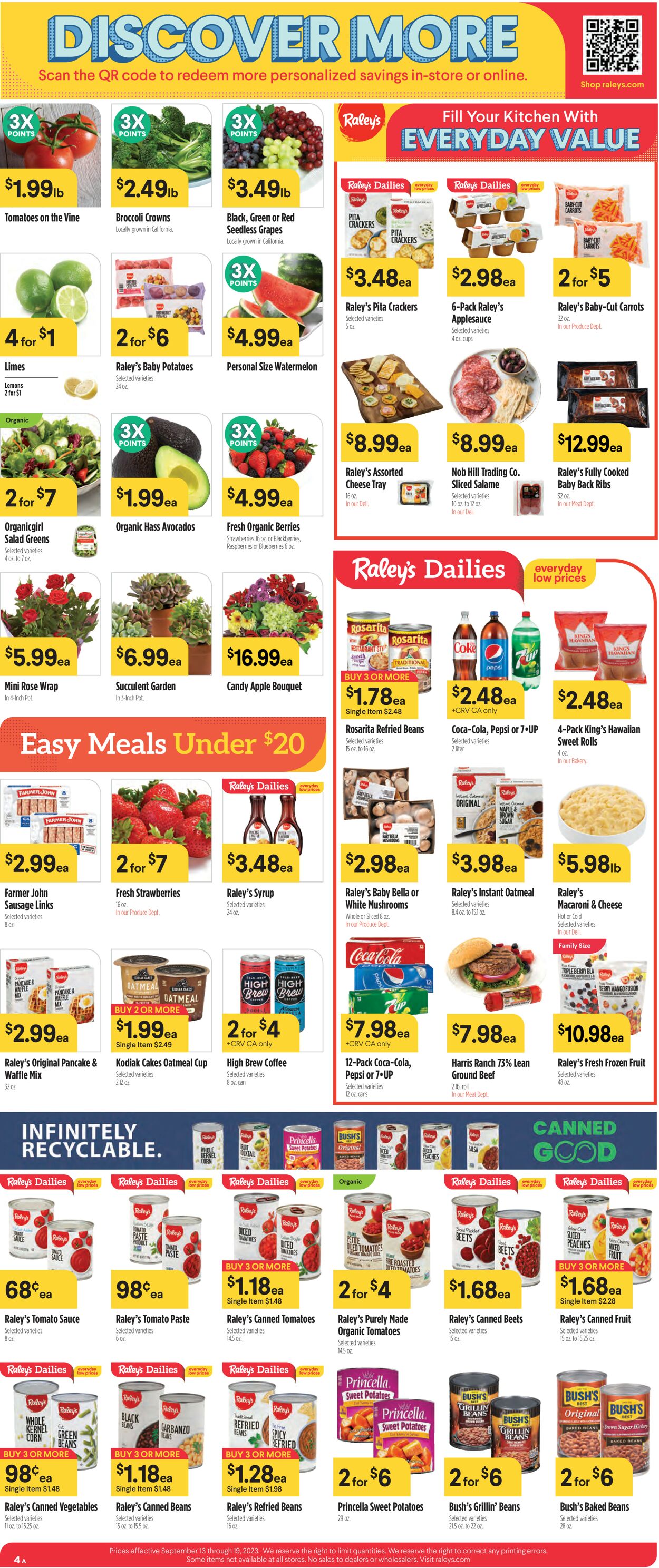Catalogue Raley's from 09/13/2023