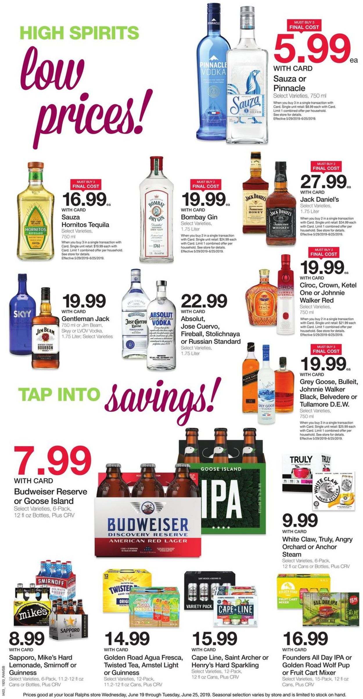 Catalogue Ralphs from 06/19/2019