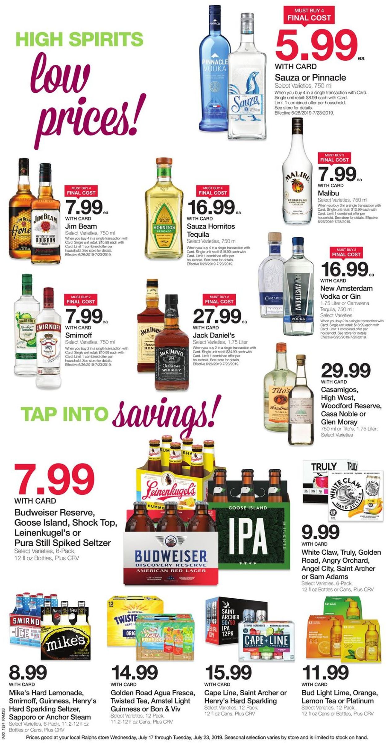 Catalogue Ralphs from 07/17/2019
