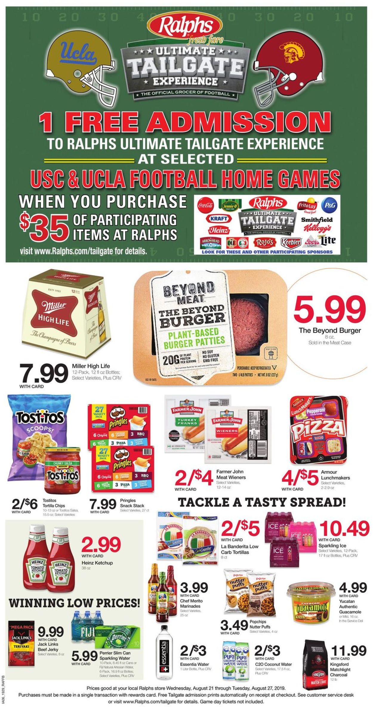 Catalogue Ralphs from 08/21/2019
