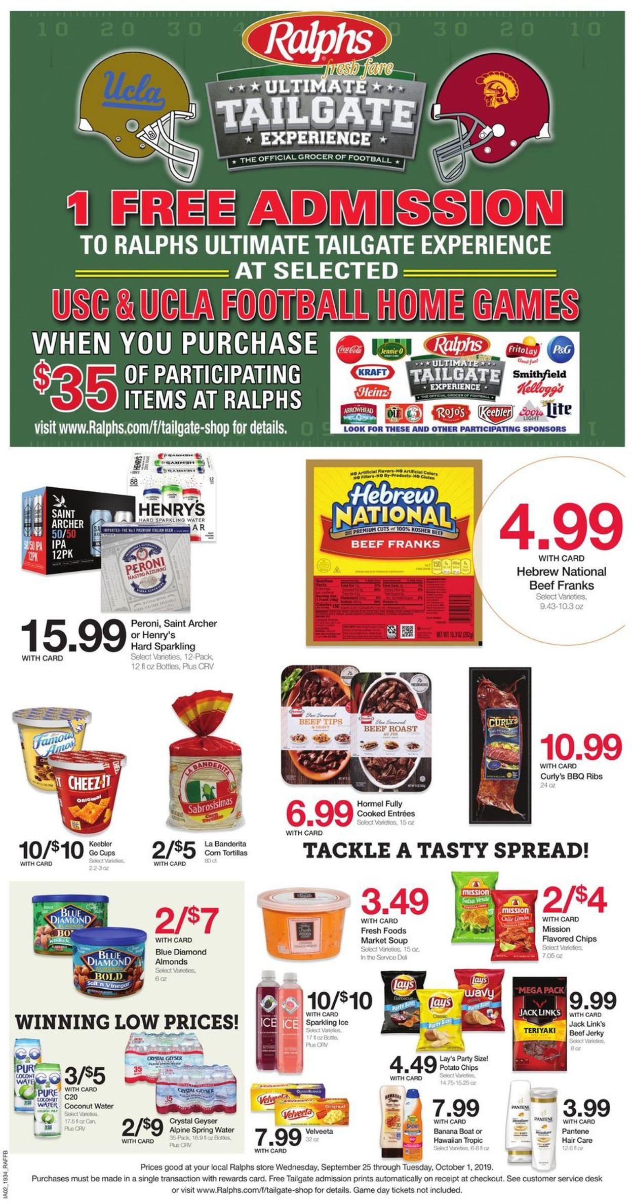 Catalogue Ralphs from 09/25/2019