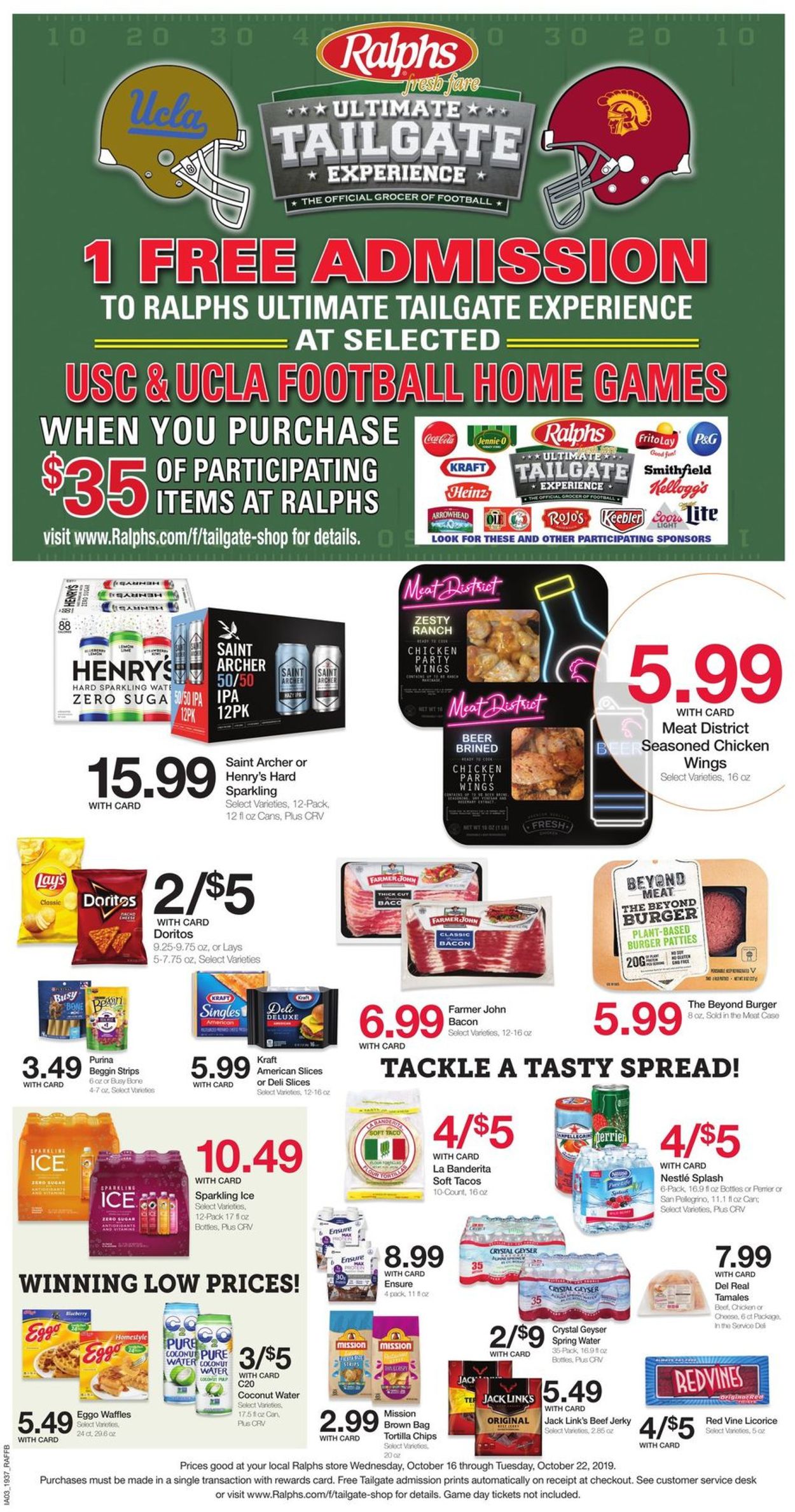 Catalogue Ralphs from 10/16/2019