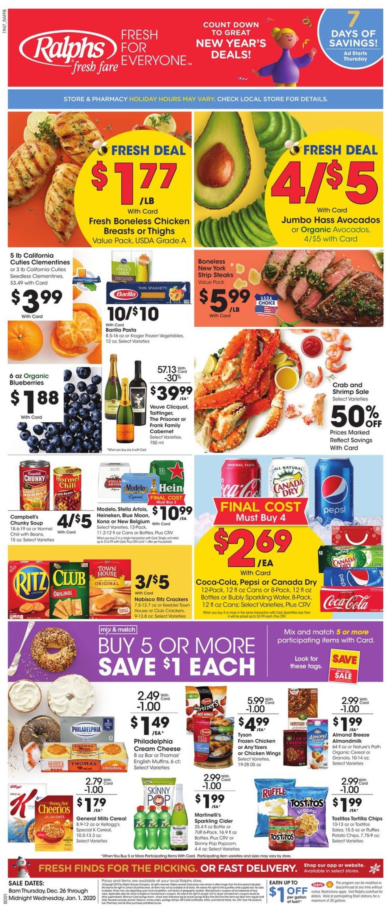 Catalogue Ralphs - New Year's Ad 2019/2020 from 12/26/2019