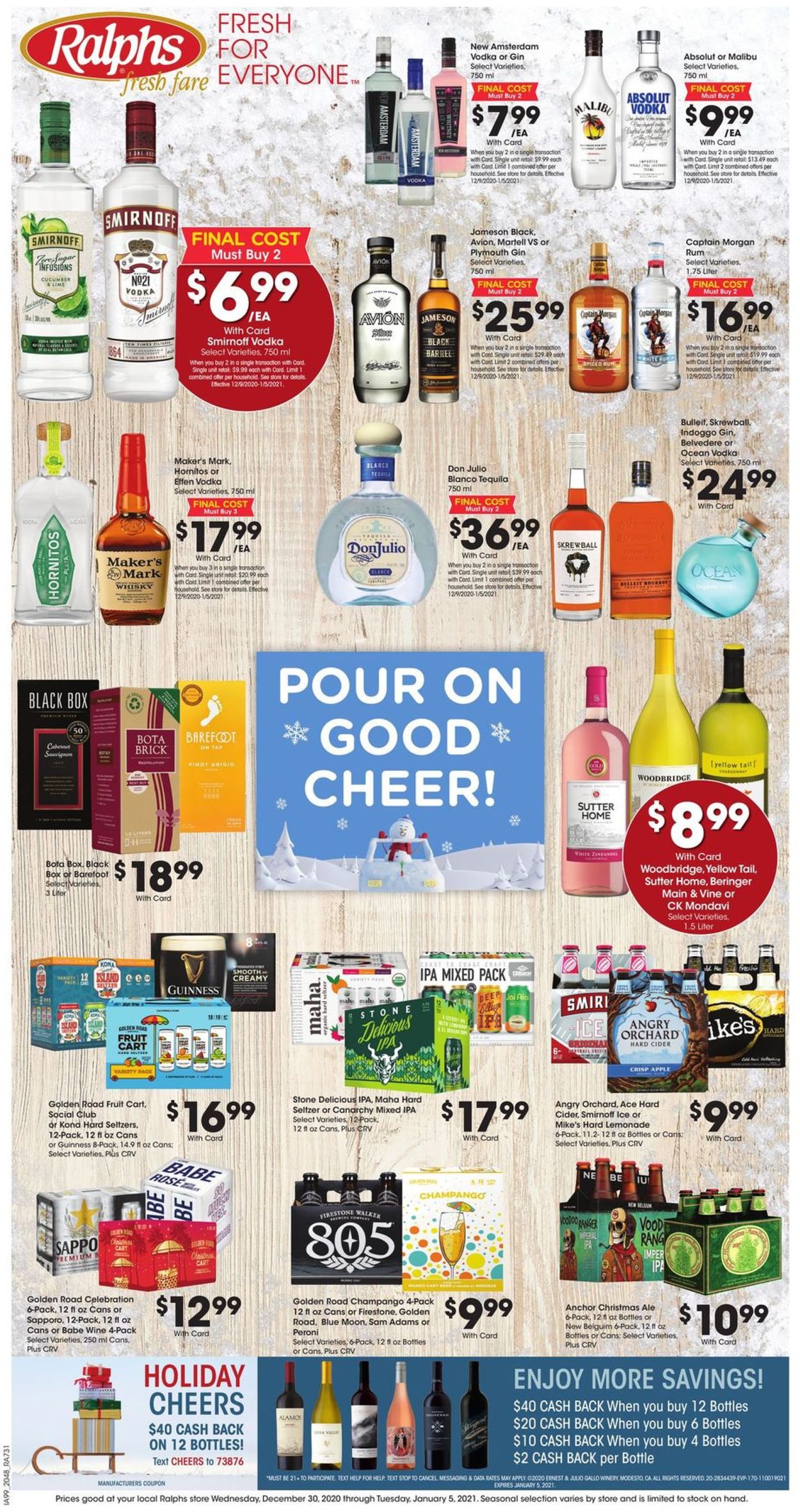 Catalogue Ralphs High Spirits, Low Prices from 12/30/2020