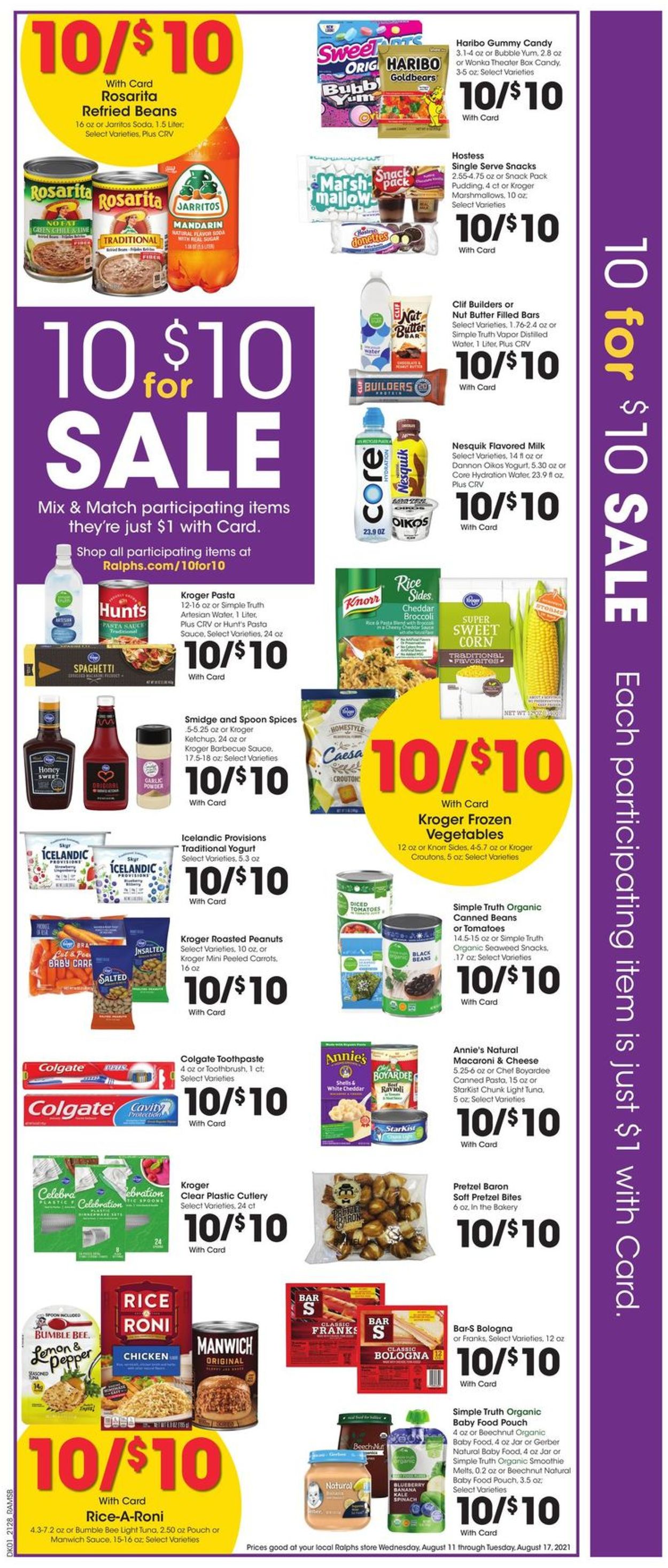 Catalogue Ralphs from 08/11/2021