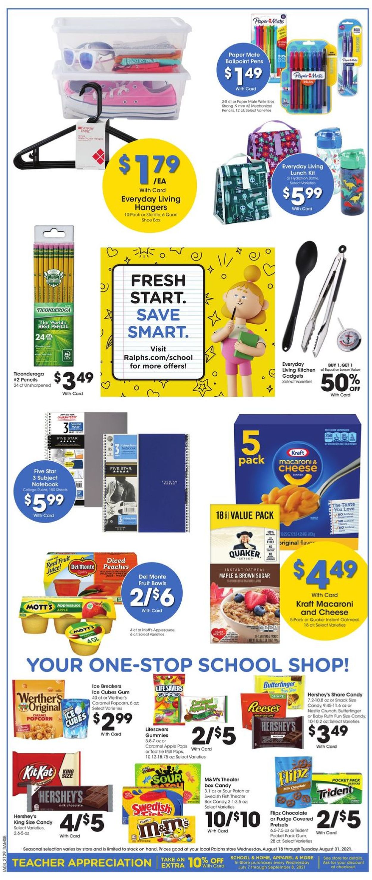Catalogue Ralphs from 08/25/2021