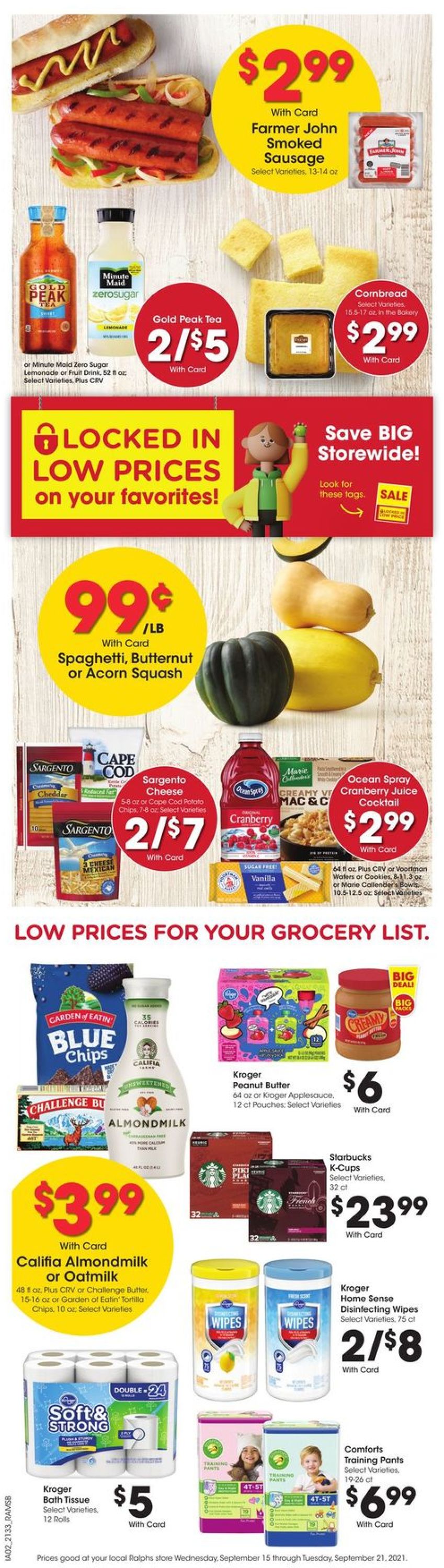Catalogue Ralphs from 09/15/2021