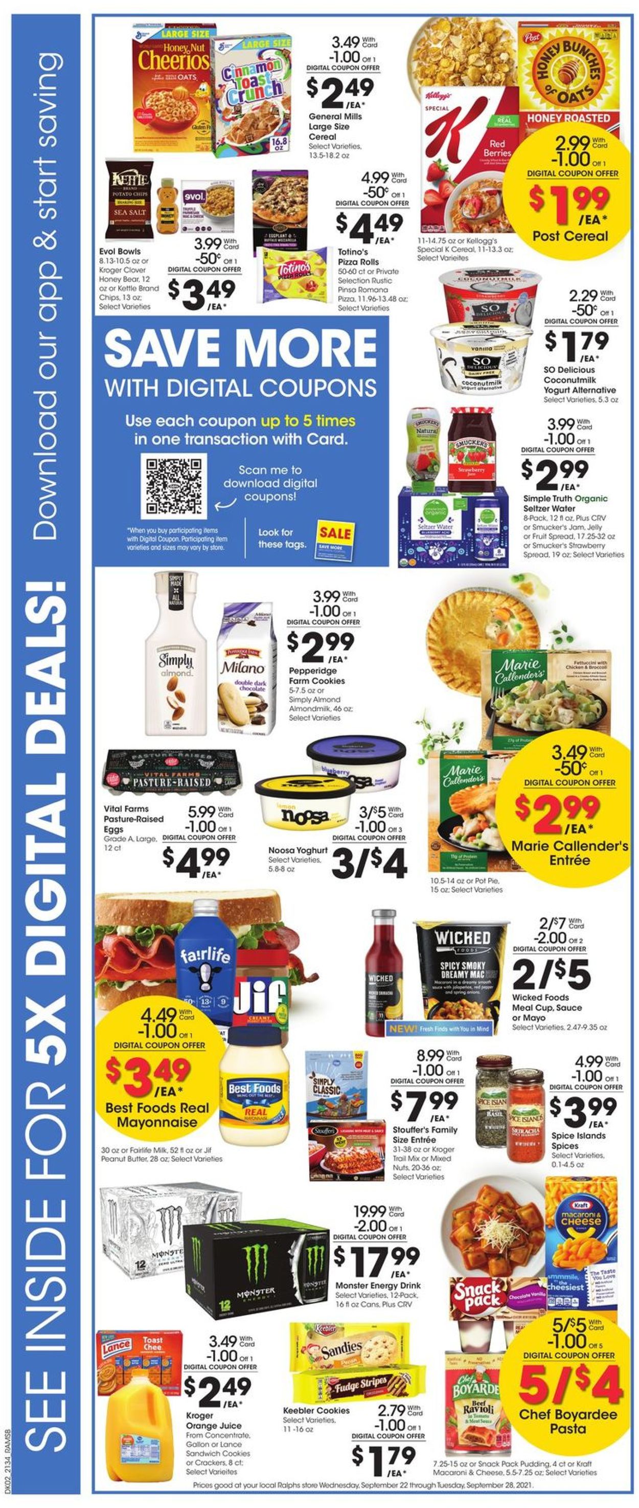 Catalogue Ralphs from 09/22/2021
