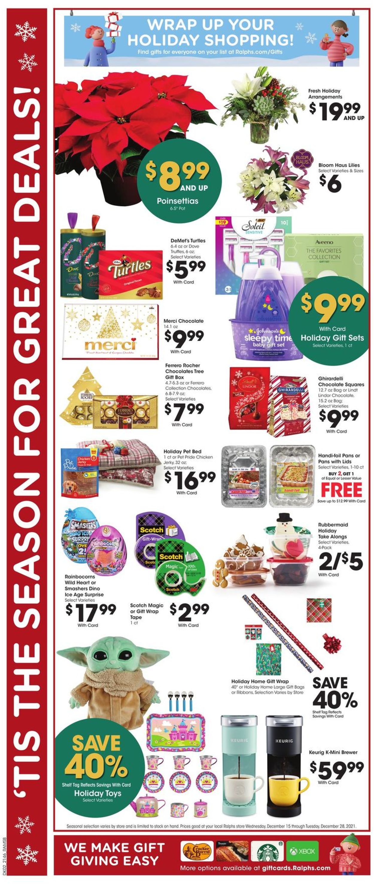 Catalogue Ralphs HOLIDAY 2021 from 12/15/2021