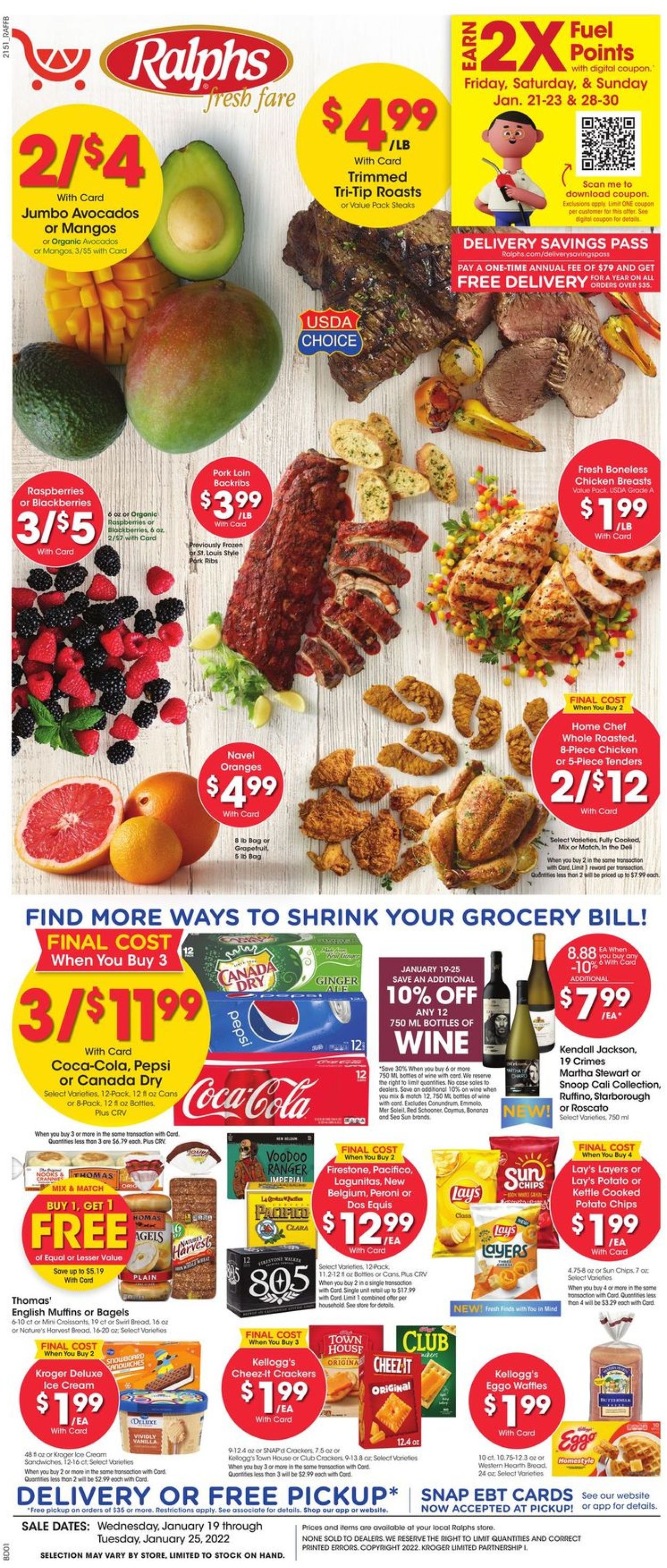 Catalogue Ralphs from 01/19/2022