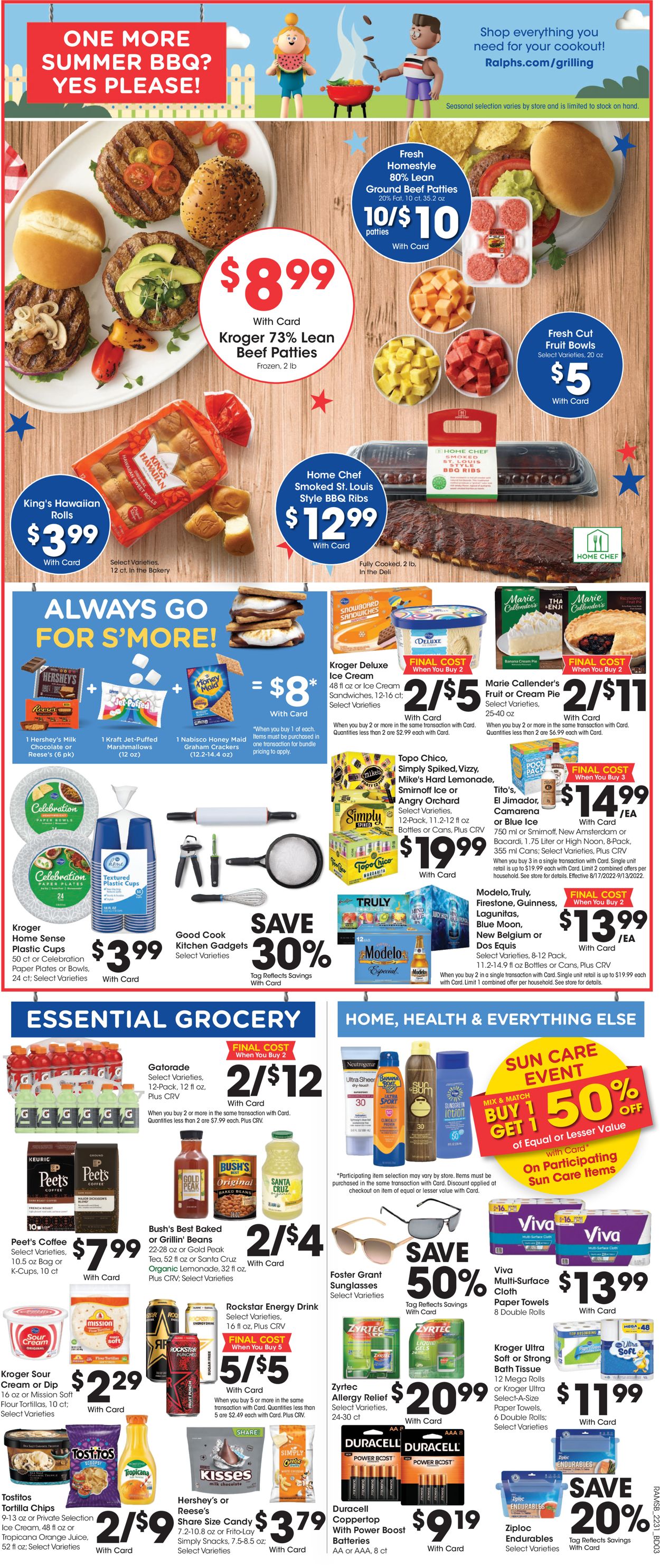 Catalogue Ralphs from 08/31/2022