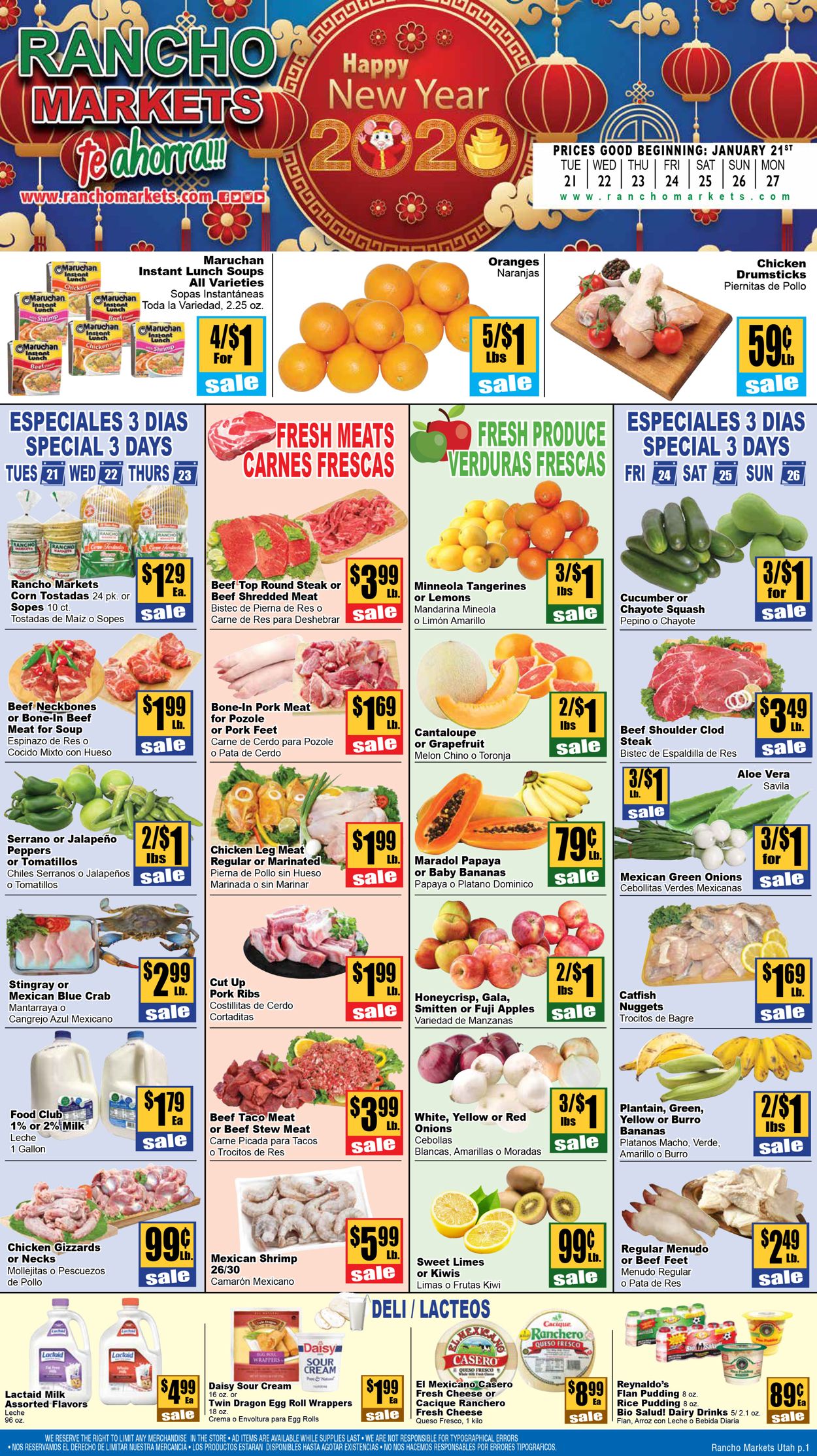 Catalogue Rancho Markets from 01/21/2020