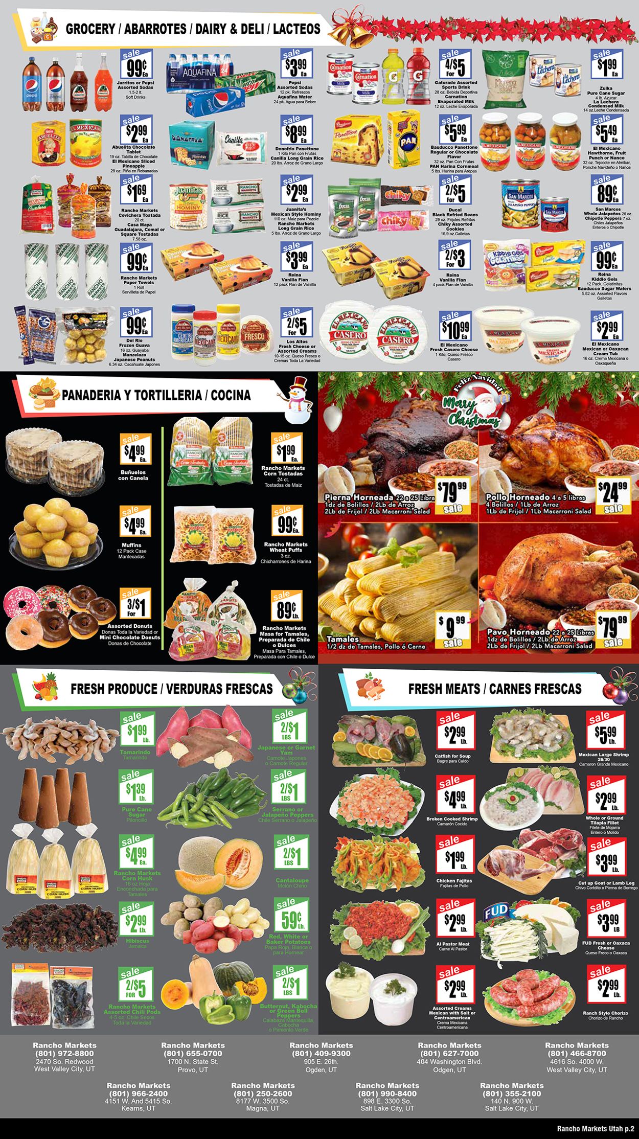 Catalogue Rancho Markets Christmas Ad 2020 from 12/22/2020