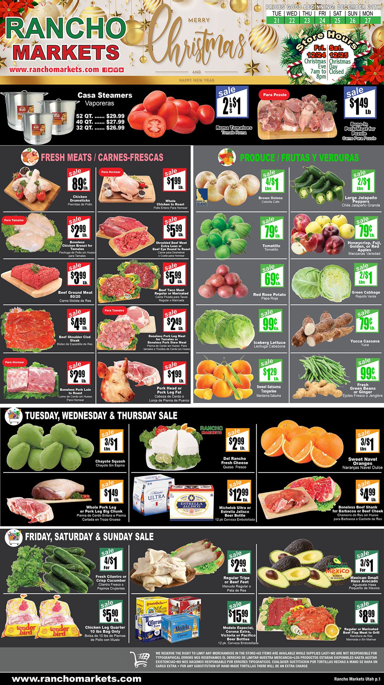 Catalogue Rancho Markets from 12/21/2021