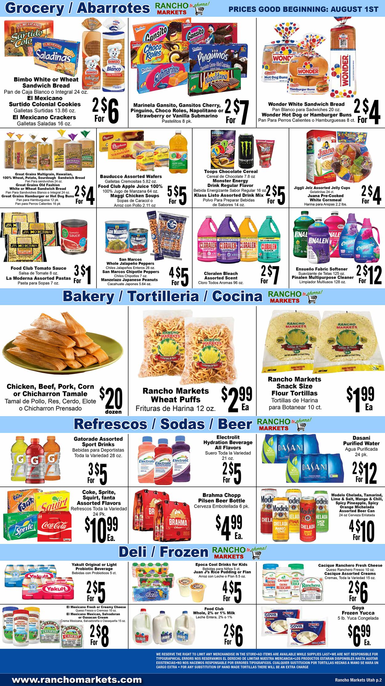 Catalogue Rancho Markets from 08/01/2023
