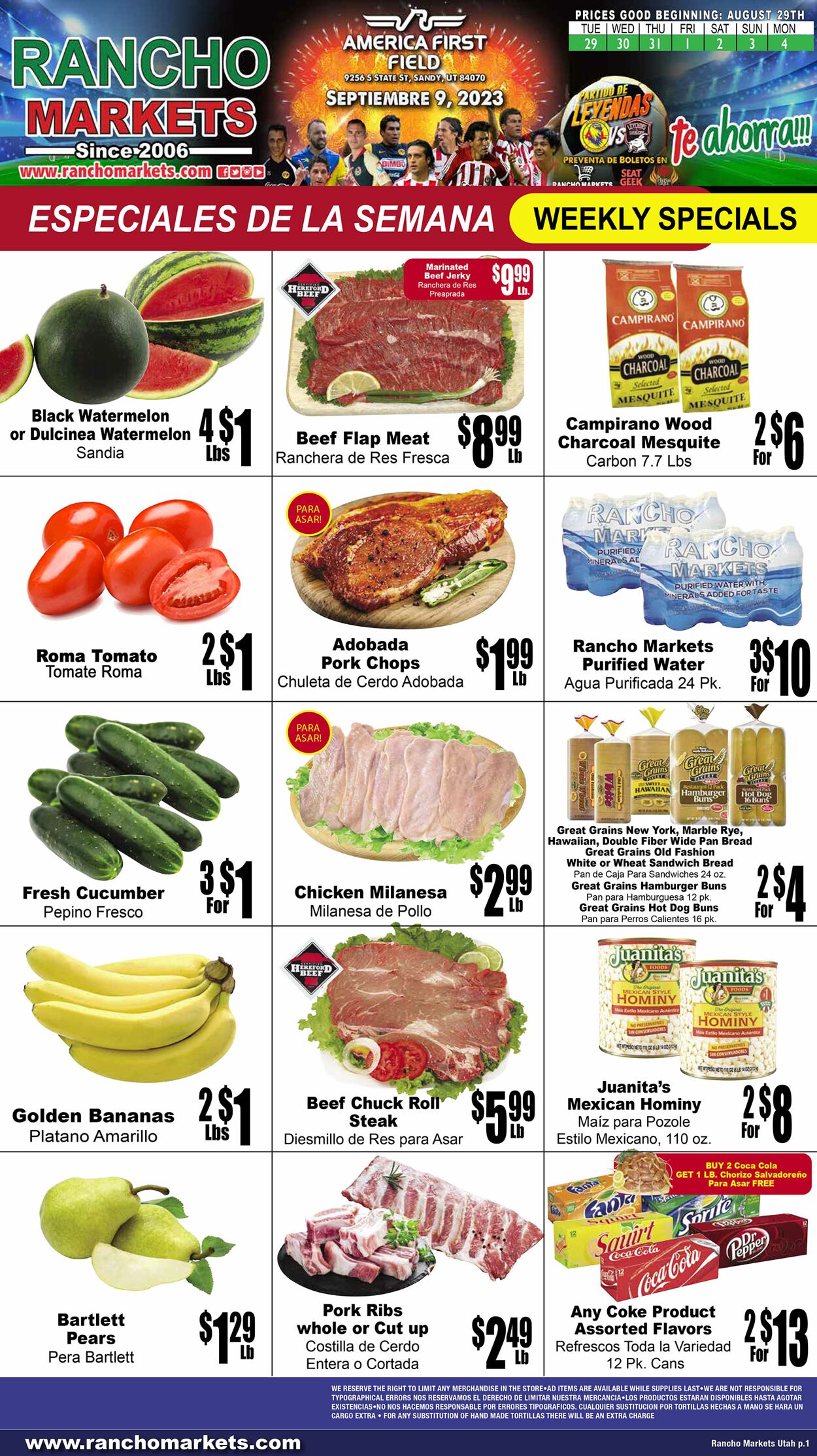 Catalogue Rancho Markets from 08/29/2023