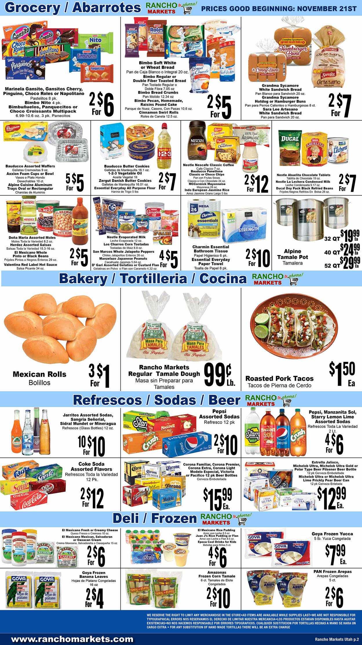 Catalogue Rancho Markets from 11/21/2023