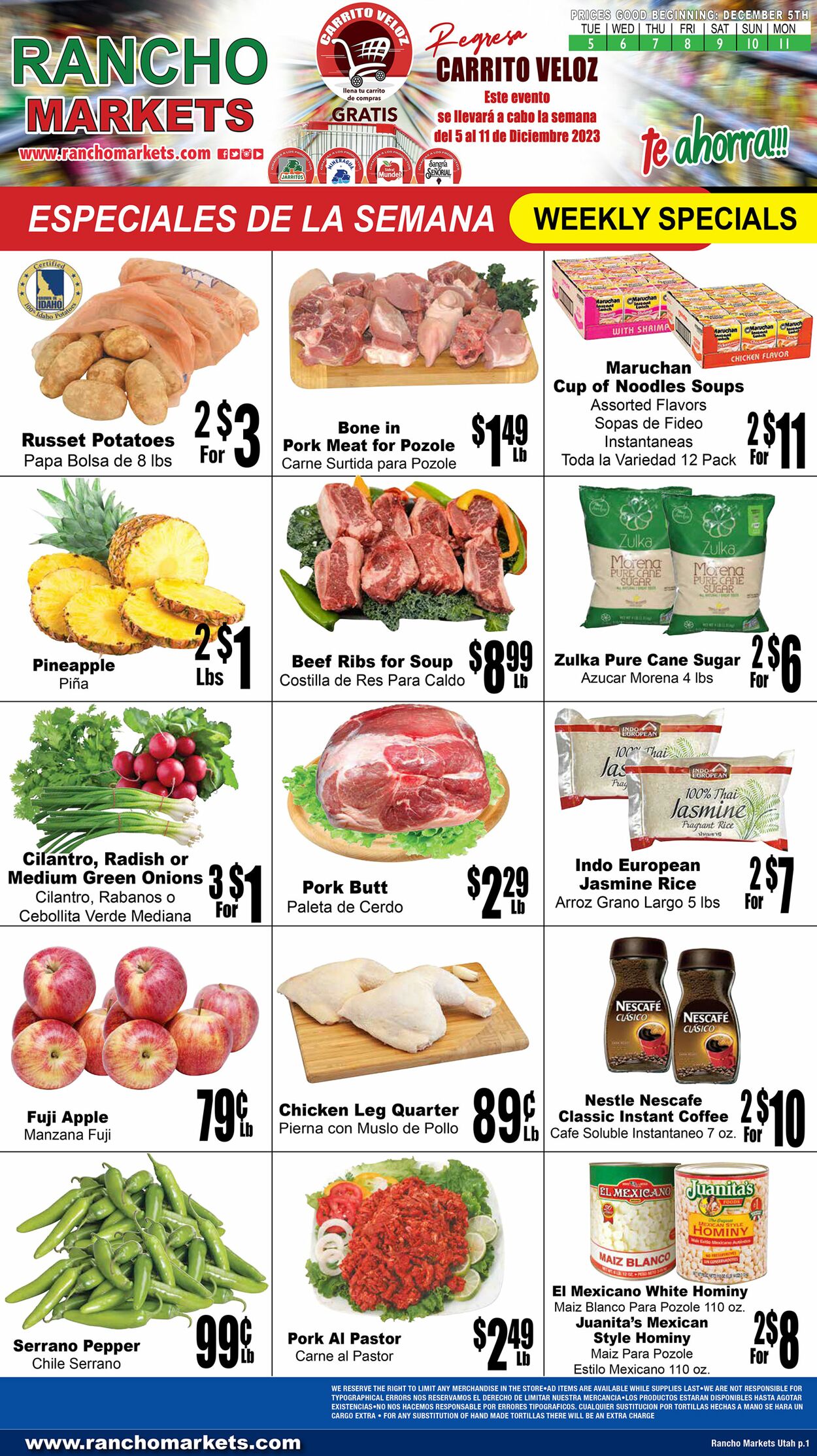 Catalogue Rancho Markets from 12/05/2023