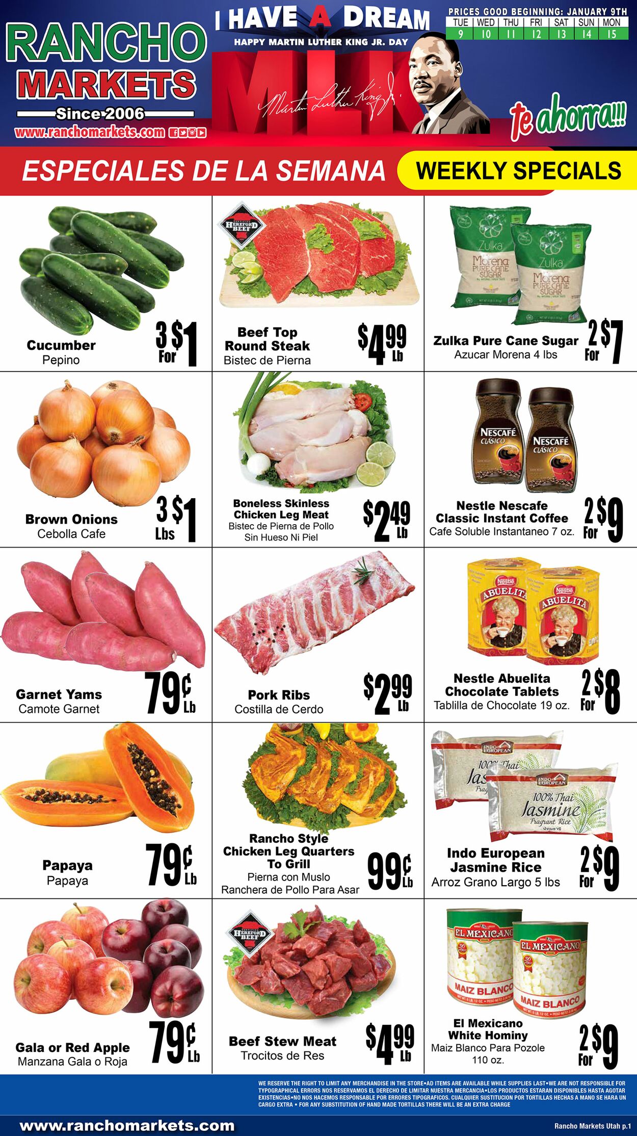 Catalogue Rancho Markets from 01/09/2024