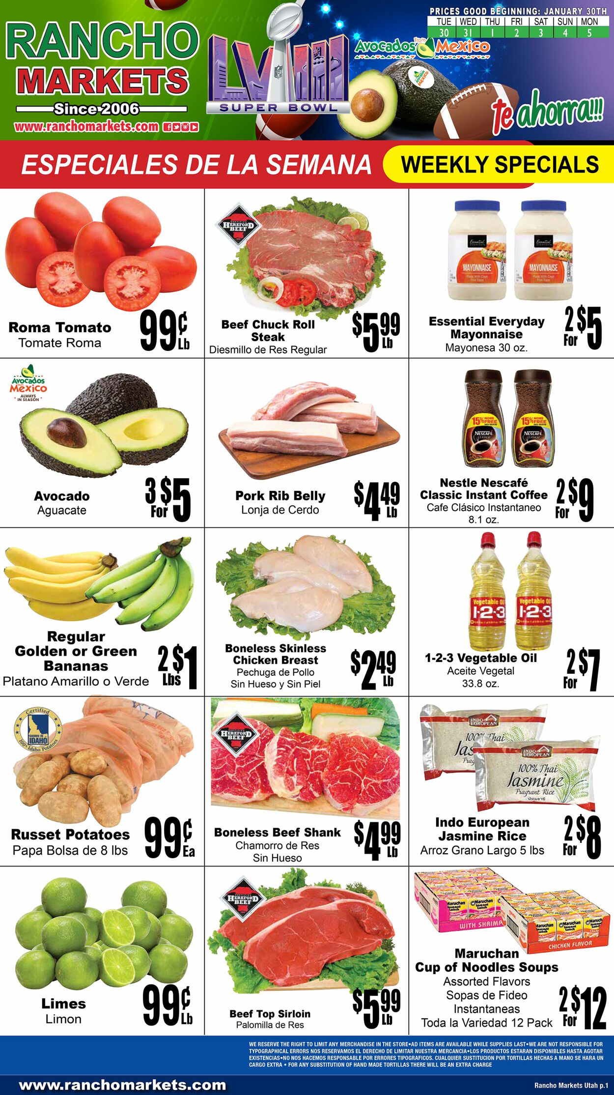 Catalogue Rancho Markets from 01/30/2024