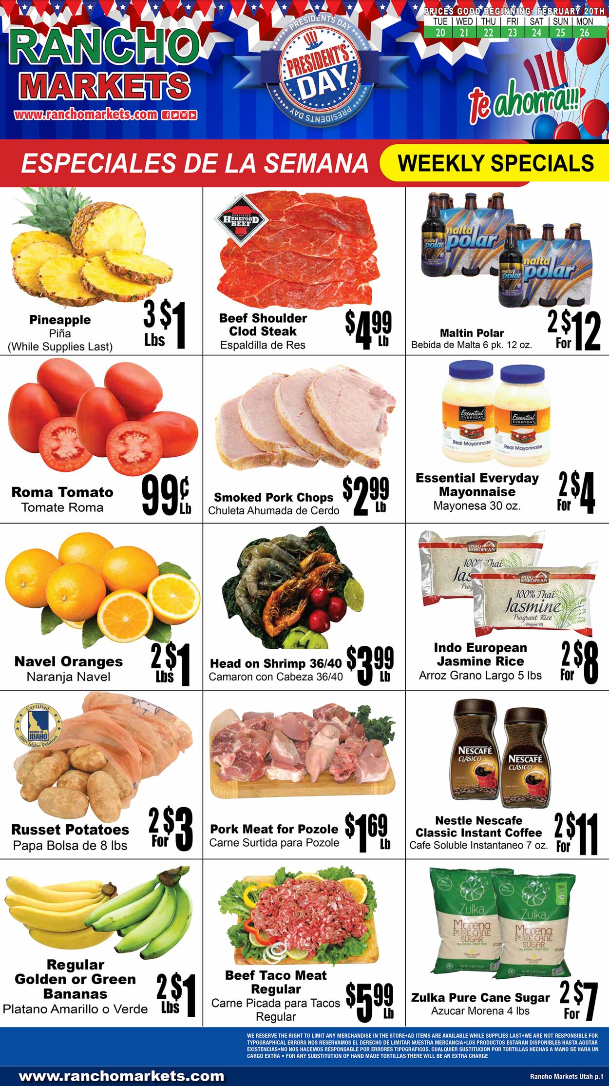 Catalogue Rancho Markets from 02/20/2024