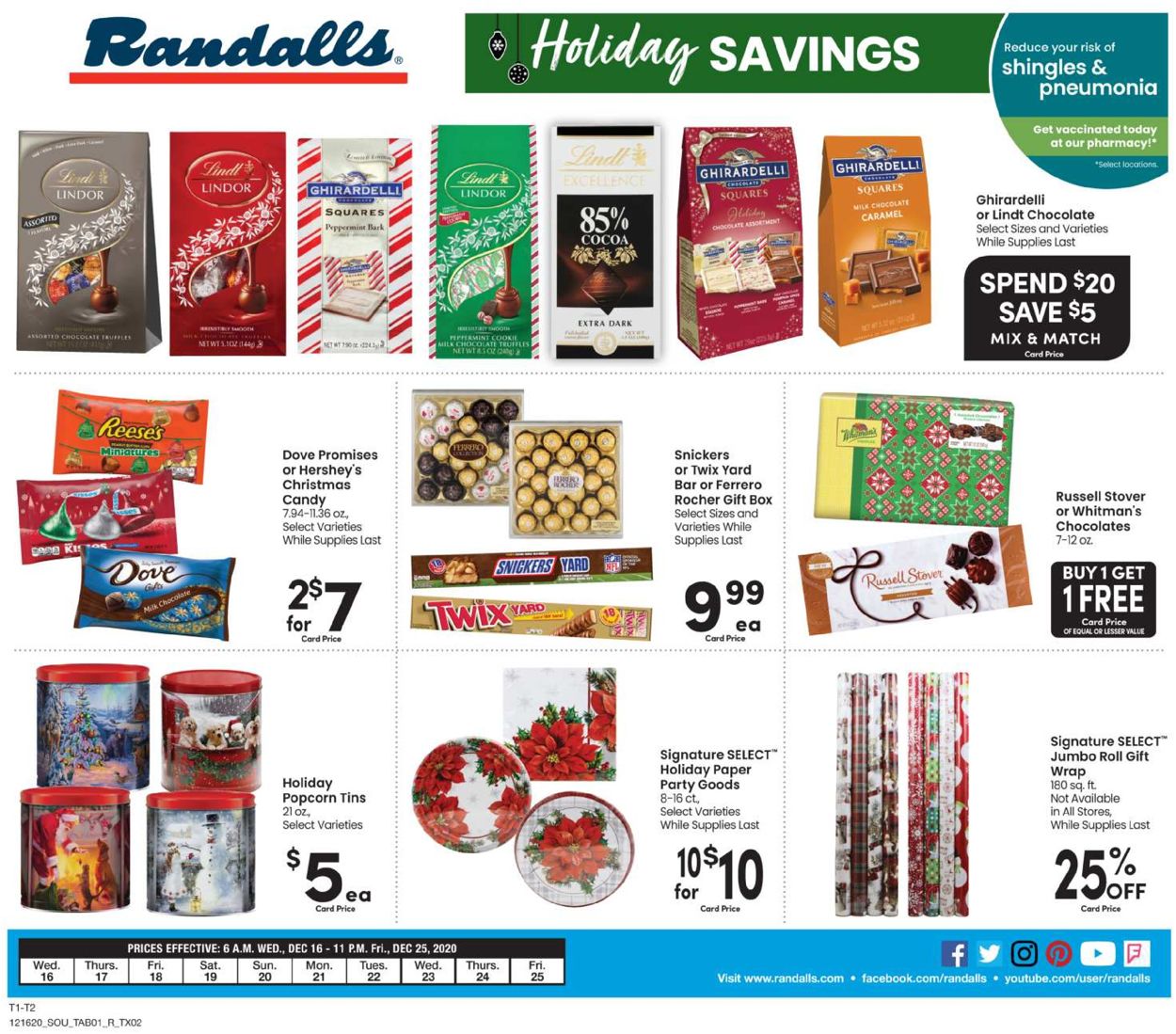Catalogue Randalls Christmas 2020 from 12/16/2020