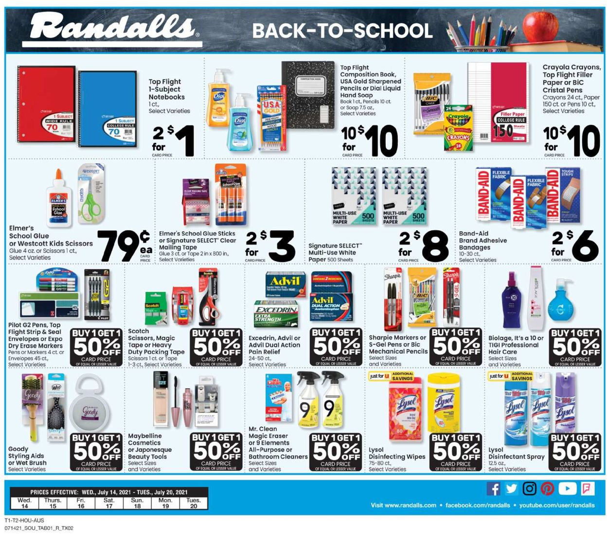 Catalogue Randalls from 07/14/2021