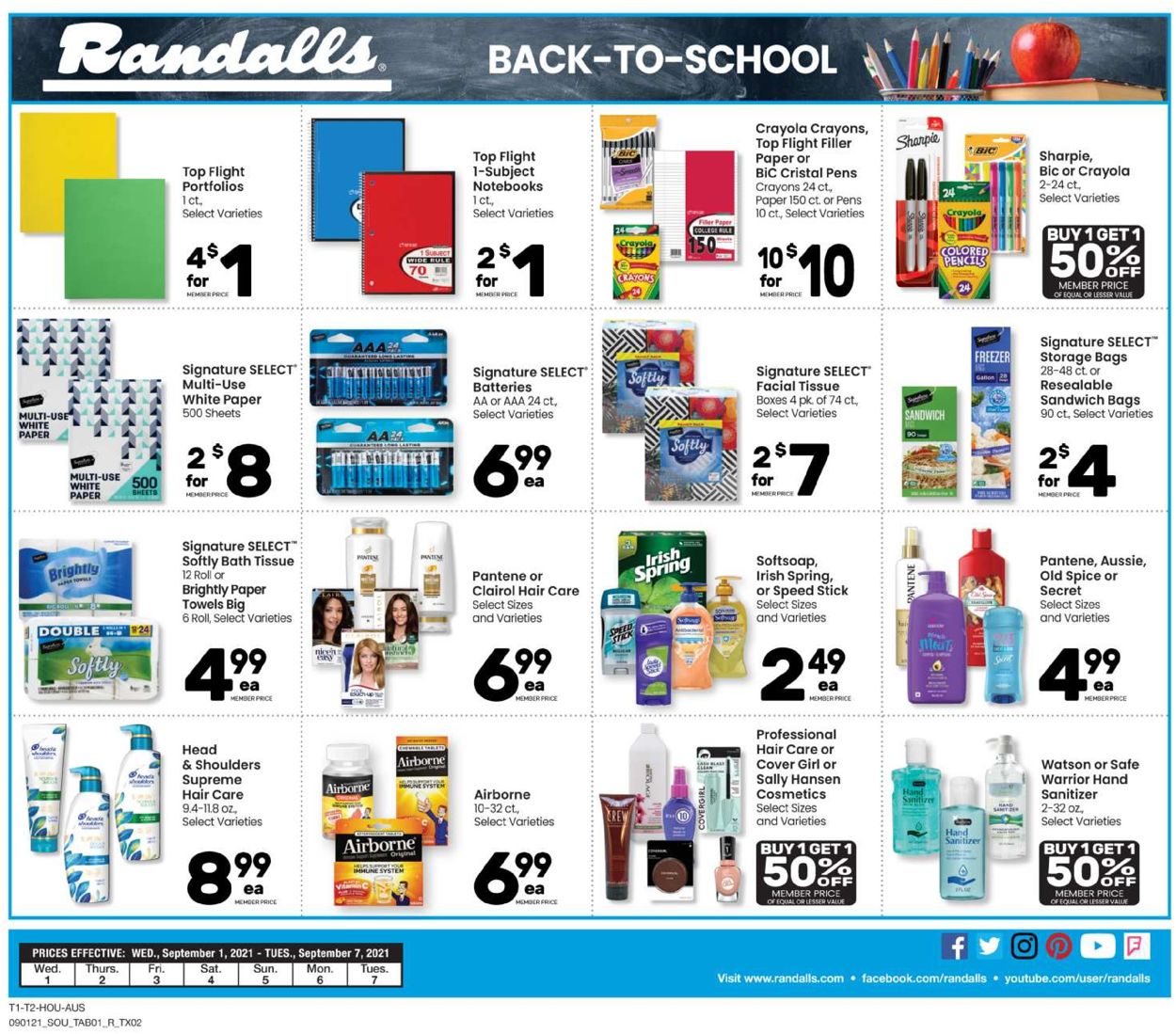 Catalogue Randalls from 09/01/2021