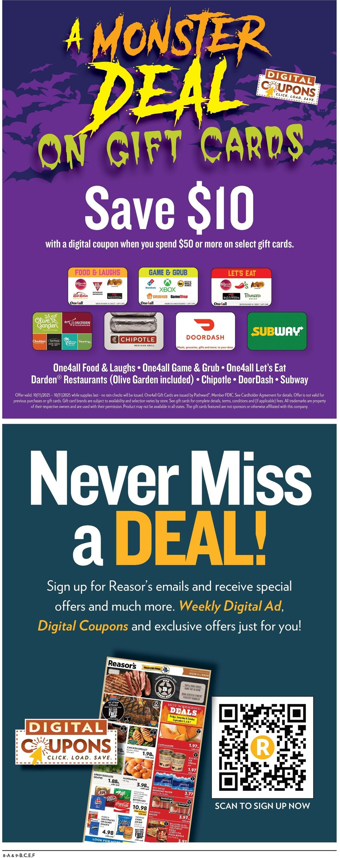 Catalogue Reasor's from 10/15/2025