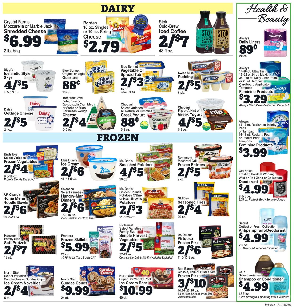 Catalogue Redner’s Warehouse Market from 11/29/2019