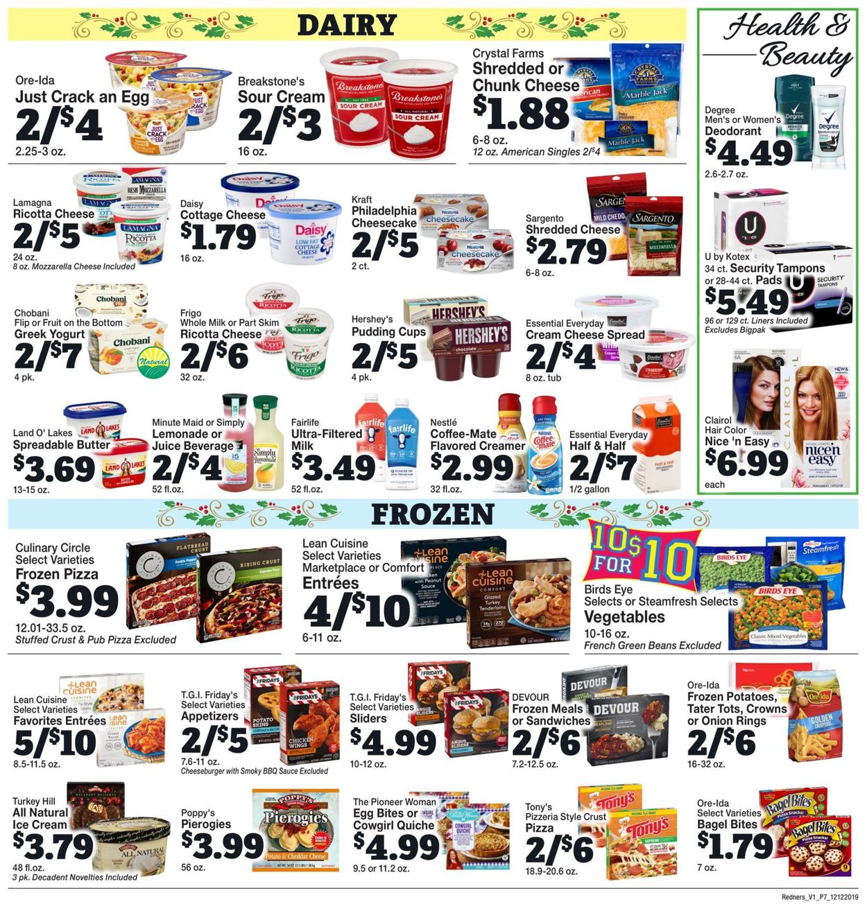 Catalogue Redner’s Warehouse Market - Holiday Ad 2019 from 12/12/2019