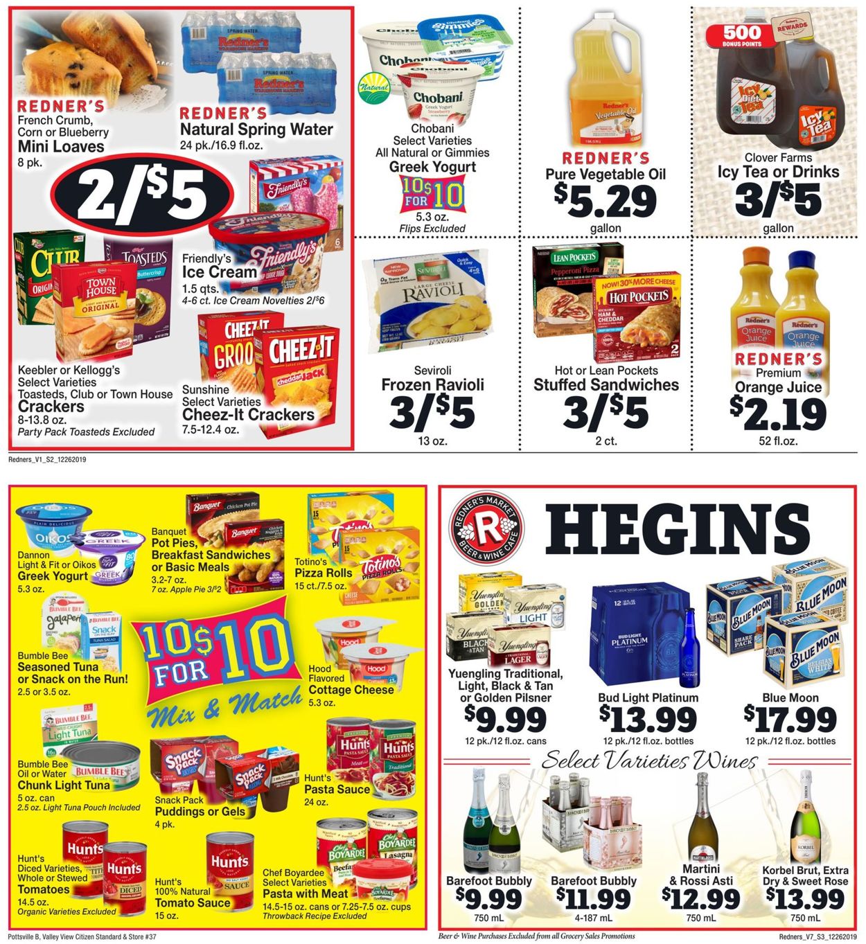 Catalogue Redner’s Warehouse Market - New Year's Ad 2019/2020 from 12/26/2019