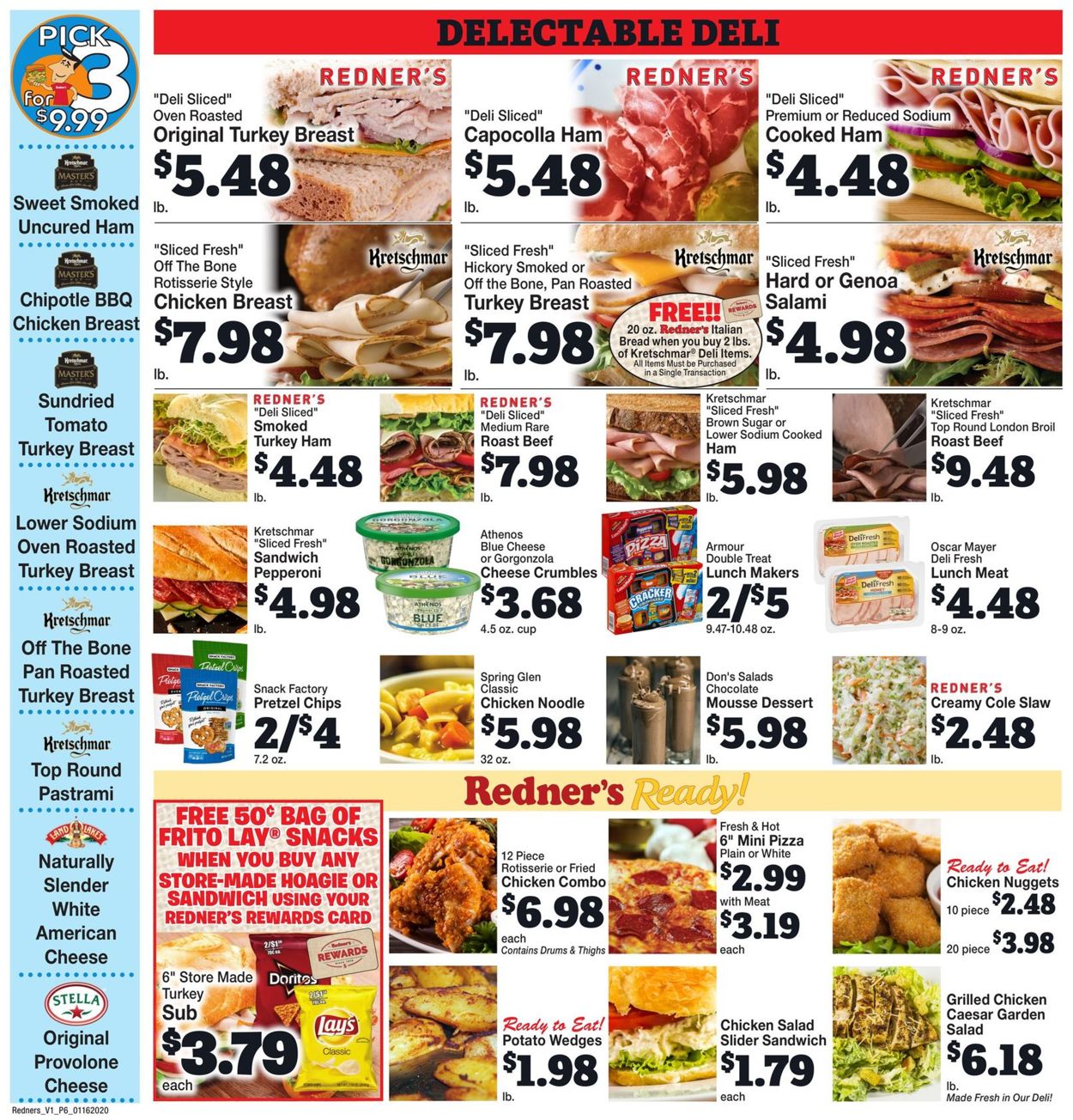 Catalogue Redner’s Warehouse Market from 01/16/2020